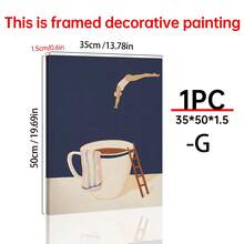 1 张咖啡潜水员海报印刷品、早安咖啡海报、咖啡爱好者礼物、咖啡站墙壁艺术、厨房墙壁艺术 - 可选框架、极简主义家居墙壁艺术、礼物、有趣和创意的家居墙壁装饰、卧室、客厅、厨房、浴室、咖啡厅、宿舍墙壁艺术帆布海报 - 1pc - 查看 36