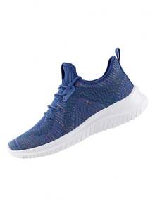 Charly Zapatillas de running para mujer, diseño tipo calcetín en color azul, transpirables, ligeras y con amortiguación y soporte. 1059069 Zapatillas deportivas modernas y cómodas para mujer, ideales para correr. - Azul oscuro - Ver 3