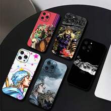 1 pezzo Custodia per iPhone Berserks, modalità Steel Ball Run di Gyro Zeppeli, in silicone morbido per iPhone 16 15 14 13 12 11 Plus Pro Max