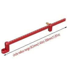 300mm Aluminum Alloy Woodturning Scribing Ruler – Precision Circle Marking Tool For Bowls & Lathe Projects | Machined Calibration Scale (Fall 2025 Upgraded) - 300mm - View 4