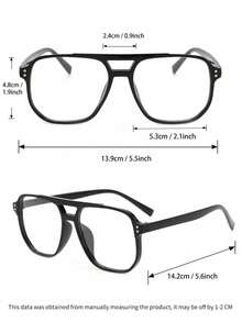 3pcs Women Cheetah Print Geometric Plastic Full Frame Double Beam Hot Girl Style Casual Style Modern Simple Style Never Outdated Clear Eyeglasses Combination For Office Back To School Reading Accessories Suitable For All Face Shapes