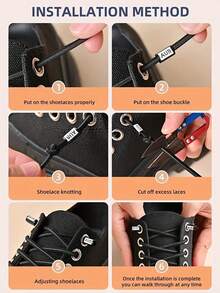 1 Paar elastische Schnürsenkel, schwarz & weiß, bequem, leicht zu tragende verstellbare Schnürsenkel, geeignet für Herren, passend für Laufen, Wandern und den täglichen Gebrauch