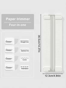 4-In-1 Paper Cutter Set, Creative Mini Multi-Functional Trimmer With 4 Blades For Students, Cutting Photos, Documents, Crafts,Back To School,School Supplies