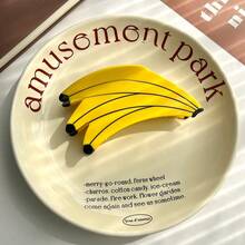 1pc Fruit Themed Hair Claw Clips, Novelty Strawberry, Lemon, Banana, Cherry, Hair Claw Hair Accessories, Unique Pitaya, Pineapple, Durian, Strawberry, Shark Claw Clips, Simple Hair Clips For High Ponytail - Multicolor - View 23