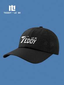 TEDDY LE MI 1pc Unisex Breathable Quick-Dry Casual Sports Sun Visor Hat, Black/Navy Blue/Royal Blue/White/Beige/Light Grey/Dark Grey, Suitable For Hiking, Running, Beach, Street, Office, Summer