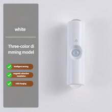 3pcs/6pcs Dual-Head Cat Eye Sensor Wall Lights, USB Rechargeable, RGB Night Light, 3/7 Color Modes, Stepless Dimming, Suitable For Bedroom/Stairs/Closet, Modern Aesthetic Spotlight - Multicolor - View 17