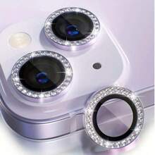 3pcs Bling Glitter Rhinestone Camera Lens Protector Compatible With Iphone 16 Pro Max Plus 16 15 14 13 12 Mini 11 Tempered Glass Protection Film Gift For Birthday, Family, Friends Sparkling Crystal, Lens Protector, Phone Accessories Waterproof Shockproof Anti-Fall Anti-Fall Scratch Resistant Anti-Fingerprint Full Cover - Mauve Purple - View 19