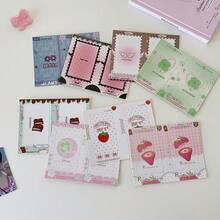 1" DIY Photo Frame Keychain, Korean Style Aesthetic Film Paper Clip Frame, Student Scrapbooking Decor Adhesive Photo Holder