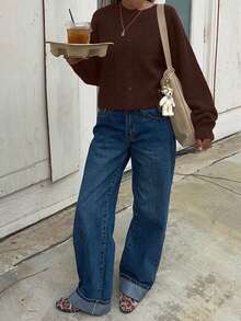 Cardigan en tricot pour femmes, automne/hiver, nouveau style - retour à l'école - hauts basiques confortables - cardigan chic minimaliste casual - cardigan en tricot à col rond avec boutons - bureau - hauts pour sortir - voyage aéroport - Noël - Nouvel An