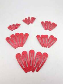 30pcs Minimalist Hair Clip Street Claw Clips Hair Claws Hair Barrettes, School Stuff, Hair Accessories - Silver - View 6