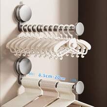 1 szt. Suszarka do ubrań z przyssawką, chowana, nie wymaga wiercenia, montowana na ścianie, łatwa w montażu, odpowiednia do łazienki, balkonu i salonu