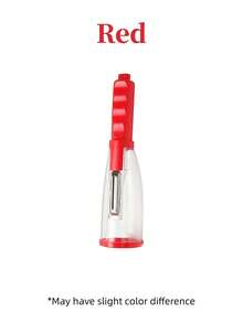 1pc Peeler, Capable Of Storing Peels - Multicolor - View 14