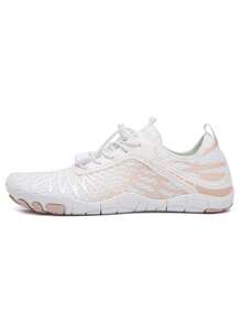 夏季运动凉鞋，男女通用沙滩鞋，速干，休闲，适合海滩、驾驶、户外水上活动，赤脚情侣 - 白色 - 查看 17