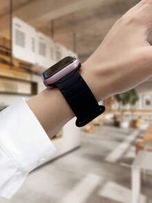 Correa magnética totalmente compatible con la banda del de 44 mm, 45 mm, 40 mm, 41 mm, 42 mm, 38 mm, 45 mm. Banda de reloj de silicona compatible con iWatch Series 10, 9, 8, 7, 6, 5, 4, 3, SE, Ultra 2, pulseras