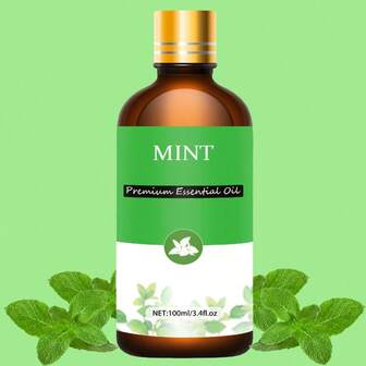 100ml/3.4oz、30ml/1.0oz、10ml/0.34oz 薄荷精油，持久留香，适用于油扩散器、DIY 香氛、香氛扩散器、汽车香氛扩散器、圣诞礼物，非常适合家用香薰机，在家中散发迷人香气