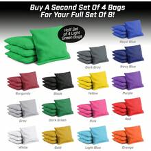 Bolsas de Cornhole de Tela de Pato, Relleno de Maíz para Todo Clima, 16 Colores Disponibles, Accesorios para Juego de Cornhole al Aire Libre - Verde claro - Ver 7