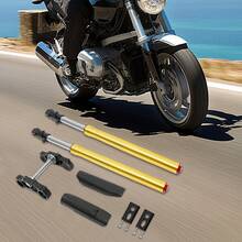 29" Length Bicycle Triple Tree Clamp Front Forks Shock 45/48 Mm,Aluminum Alloy - Gold and Black - View 9