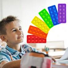 6 Peças Jogos de Matemática com Quadros Dez para Crianças, Brinquedos de Lógica e Pensamento, Aprendizagem Educacional de Matemática, Prática de Ensino com Reconhecimento de Cores, Jogos Interativos Pais-Filhos em Silicone Macio e Durável, Presentes para Idades 3+