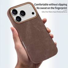 VIETAO 奢华磁吸手机壳，编织纹理，磁吸设计，兼容 17、Air、Pro Max、16、15、14、13、17 Pro，高品质磁吸充电设计，也适用于 Galaxy S25、S24 Ultra，保护壳，生日礼物，春季佳品。 - 淺灰色 - 查看 4