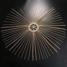 1pc Punk Style Tassel Hair Chain, Rhinestone Decor Hair Accessory