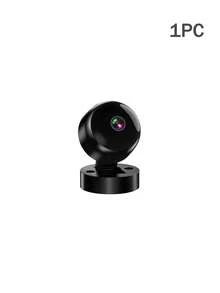 Mini WiFi Security Camera, 360° Rotation, Night Vision, Motion Detection, Wireless Indoor Monitor, Built-In Battery - Black - View 11