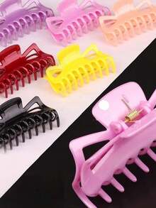 1pc Plastic Hair Clip For Updo Clips - Stylish And Simple Hair Accessory For Girls With High Ponytail Winter Claw Clips Bowknot Hair Claws Elegant Hair Clutch