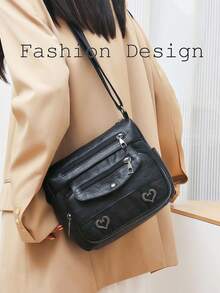 [US-Based Shipping]Retro Leather Shoulder Bag Female Multi-Pockets Crossbody Bag Fashion Large Capacity Handbag New Messenger Bag Tote,Soft Leather Texture,Fashionable European & American Retro Design, Ladies Multi-Pocket Tote Purse,Suitable For Urban Professionals, Fashion Lovers, Retro Style Enthusiasts & Daily Commuters | Ideal For Work, Shopping Sprees, Weekend Getaways, Coffee Dates & City Sightseeing,Women's Shoulder Bag Spacious Multi-Pocket Women's Crossbody Bag Fashion Soft Leather Tote,Lightweight Ladies Satchel Bag Multi Pocket Shoulder Handbag,Leather Shoulder Bag Ladies Crossbody Purse And Handbags Lightweight Pocketbook,Give A Gift To Mom,Bags Black Purse Purses And Bags Women Tote Bag Bags For Women Silver Purse Crossbody Bags For Women Bolsos Para Mujer Carteras Para Mujer Beach Bag Cheetah Print Clear Purse Tote Bags For Women Purses For Women Clear Bag Fall Clothes For Women Handbags For Women Halloween Women's Fall Clothing Winter Clothing Christmas Halloween - Nhiều màu - Xem 5