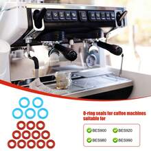 طقم إصلاح حلقات الإحكام لماكينة القهوة من بريفيل، 5 كبيرة و12 صغيرة، لموديلات BES920 و BES980 و BES990 و Oracle Dual Boiler، لإصلاح التسريب وغسالة الحشية، قطع غيار وإكسسوارات