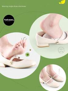 20 Pasang Sol Dalam Sepatu Sekali Pakai Ultra Tipis Anti Selip dari Serat Kayu, Menyerap Air & Bernapas, Cocok untuk Sepatu Datar, Sepatu Hak Tinggi, dan Sepatu Sneaker - Putih - View 6