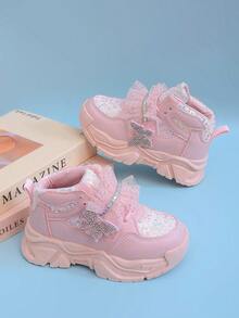 Stivali da ragazza alla moda con fiocco e nappine, stivali con tacco alto comodi e caldi, adatti per feste, viaggi e tutte le stagioni