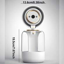 Digital Display Humidifier, Large Water Tank, Dual Mist, Quiet Humidifier, Air Humidifier For Bedroom, Home Essential Oil Diffuser, Suitable For Home/Office, With 7-Color Lights