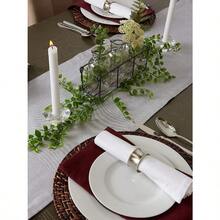 DII Chambray Kitchen Tabletop Collection Gray 14x72 Table Runner - Grey - View 5