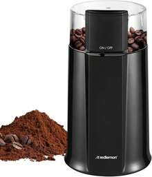 Redlemon Molino de Café Eléctrico con Interruptor de  (50 g), Moledora con Cuchillas de Acero Inoxidable, para Prensa Francesa, Cafetera de Goteo y Espresso. Molino para Especias y Hierbas - albaricoque - Ver 1