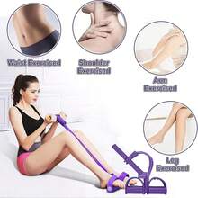 Pedal-Widerstandsband, Widerstandsband Männer Frauen Yoga Pedal Puller Widerstandsband Elastisches Zugseil Fitnessgeräte Yoga Stretching Abnehmen Trainin Fitness Sportzubehör Sportgummibänder Pilates-Zubehör - Blau - Übersicht 1