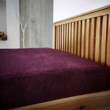 Teddy Thermal Fleece Fitted Bed Sheets - Single Double King Sheet - Teddy Burnt Orange - View 9