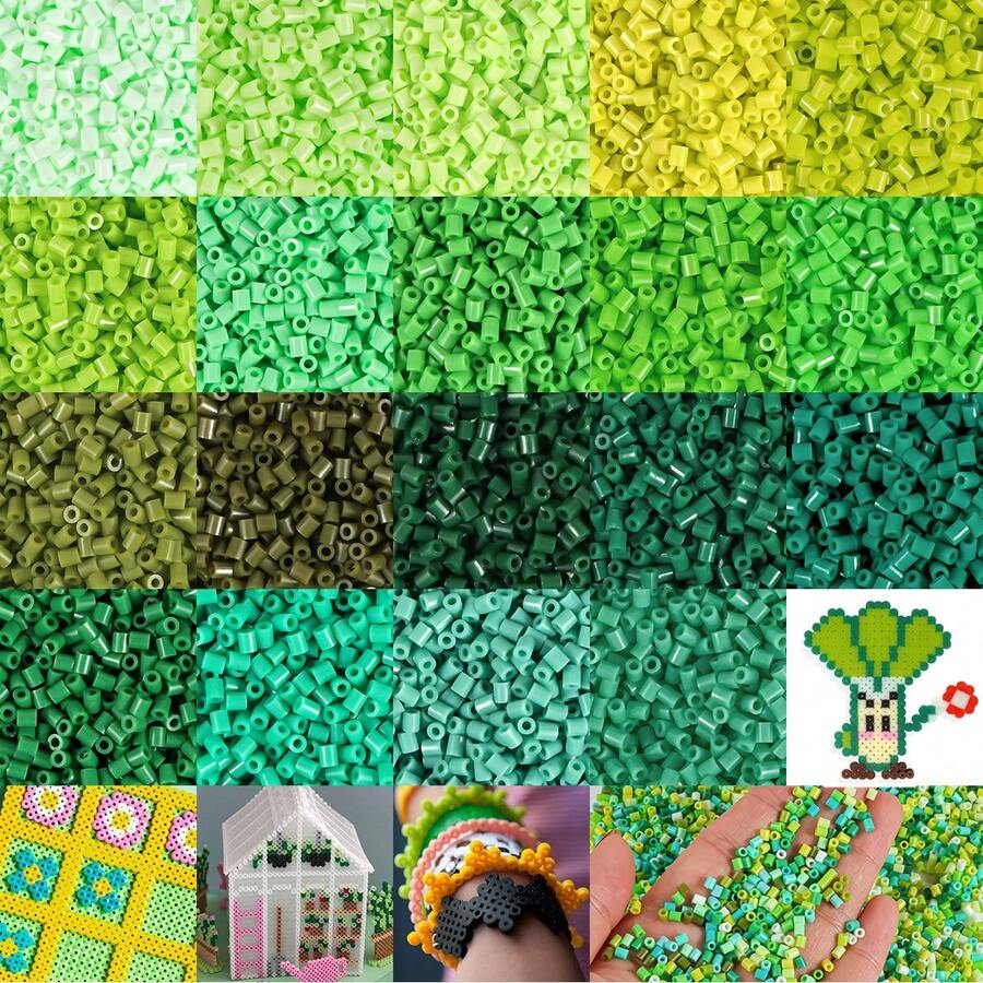 2000 piezas Cuentas de fusión de 2.6mm Mini Pixel Puzzle Cuentas de hierro Cuentas de fusión DIY de alta calidad, regalo hecho a mano, juguete educativo - Frijoles - Ver 1