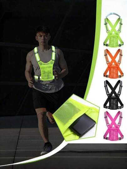 New Outdoor Sports Arrow Reflective Vest, Suitable For Night Running And Cycling