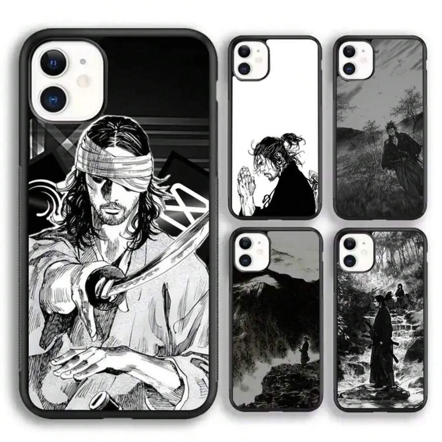 Funda de Teléfono Vagabond Samurai de Cómics Japoneses, Cubierta Magnética Fuerte Compatible con 16 15 14 13 Pro Max 11 12 Mini, Cubierta Compatible con Funda 17, Funda 17 Pro, Funda 17 Pro Max - z8 - Ver 1