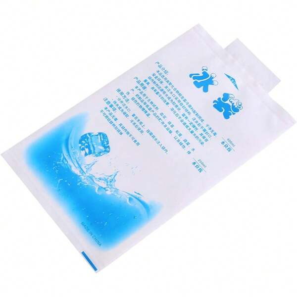 10pcs bolsas de hielo reutilizables bolsas de enfriamiento de gel espesas fáciles de transportar de larga duración para niños cajas de almuerzo escolar refrigeradores de picnic para acampar(400ml)