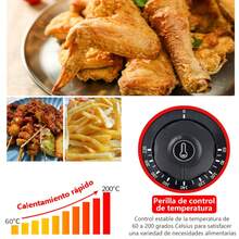 Freidora eléctrica de acero inoxidable 6L, fácil de limpiar y resistente a altas temperaturas - Tipo de Enchufe B USA (110-127V) - Ver 5
