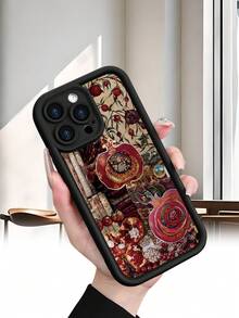 Selected SimplicityPomegranate Art Phone Case-High end | Elegant | Yellow resistant and wear-resistant | Scratch resistant and drop resistant | Wholesale of phone cases - UV printing for - Negro - Ver 3