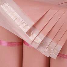 100/50 bolsas de mensajería rosas, bolsas de envío autosellantes, bolsas de embalaje impermeables, bolsas de regalo, bolsas de almacenamiento de ropa, bolsas de mensajería versátiles, adecuadas para embalaje de regalos de Halloween/Navidad/Boda/Cumpleaños/Vuelta al Colegio, mensajería escolar/oficina/hogar/negocio