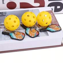 1 Stück/3 Stücke Mini Pickleball Schläger mit 26 Löchern, Pickleball Zubehör, kann als Schlüsselanhänger verwendet werden