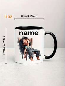 Cốc sứ in tên theo yêu cầu, cốc cà phê/nước in tên riêng, cốc cưới, phông chữ Serif trang nhã - Món quà lý tưởng cho phụ nữ, thanh thiếu niên, các bà mẹ, thích hợp cho sinh nhật, lễ tốt nghiệp, Ngày của Mẹ/Ngày của Cha, các ngày lễ. - Nhiều màu - Xem 12