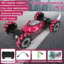 1pc Blue/Red RC Car, 4WD Gesture Control Stunt Car With Lights And Music - The Perfect Gift For Kids On Special Occasions. Gesture Control RC Car Toy With Smartwatch Gesture Sensor, 2.4GHz Remote Control Car With Lights And Music, 360° Drifting Off-Road RC Stunt Car - Color - View 19