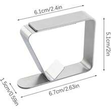 Clips genéricos para manteles - Soportes para manteles| Clips para Cubiertas de Mesa| Pinzas para Cubierta de Mesa de Camping| Pinzas de acero inoxidable para cubrir manteles| Clips para manteles de exterior| Mesa de picnic de alta resistencia - 1 - Ver 8