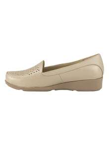 Women Loafers Shoes - 卡其色 - 查看 3