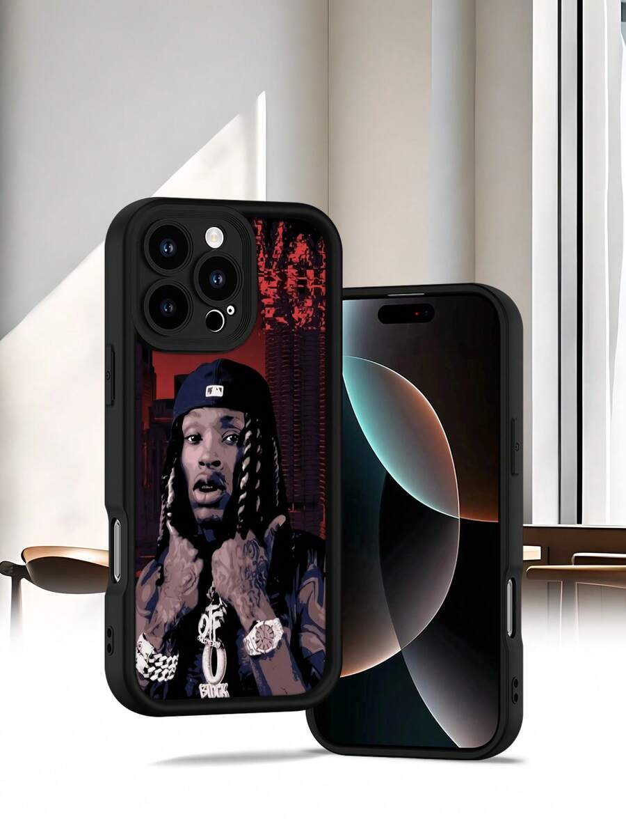 Selected SimplicityRapper Art Phone Case-High end | Elegant | Yellow resistant and wear-resistant | Scratch resistant and drop resistant | Wholesale of phone cases - UV printing for 17/1 - Negro - Ver 1
