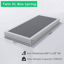 Vaciwe - Base de colchón de metal resistente de 4 pulgadas con funda fácil de limpiar, sin ruido, fácil de montar - 4 " - Ver 2