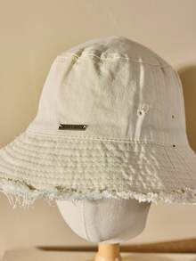 Cirelle 1 件女士时尚宽边小脸太阳帽，春夏新款防紫外线旅行休闲百搭渔夫帽，秋冬也可作为波西米亚风巴拿马帽佩戴